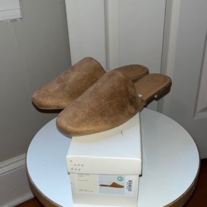 A new day mules brown suede